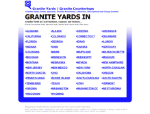Tablet Screenshot of graniteyardslist.com